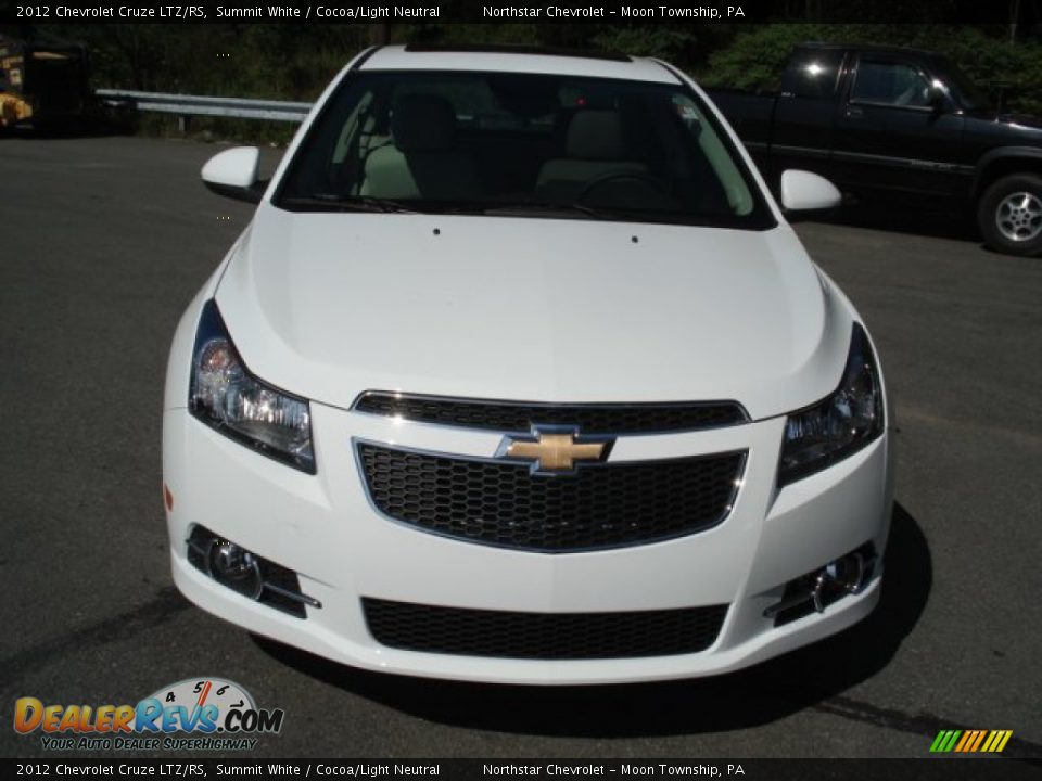 2012 Chevrolet Cruze LTZ/RS Summit White / Cocoa/Light Neutral Photo #3