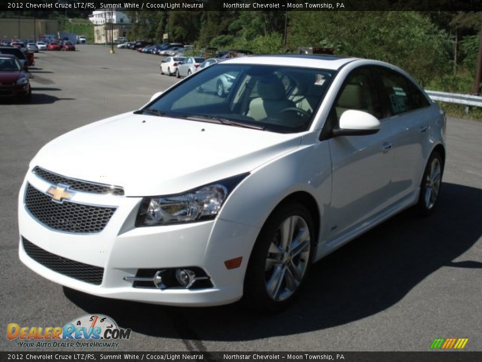 2012 Chevrolet Cruze LTZ/RS Summit White / Cocoa/Light Neutral Photo #4