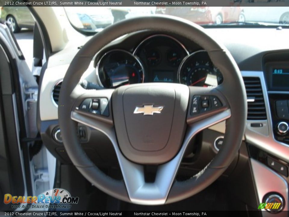 2012 Chevrolet Cruze LTZ/RS Summit White / Cocoa/Light Neutral Photo #18