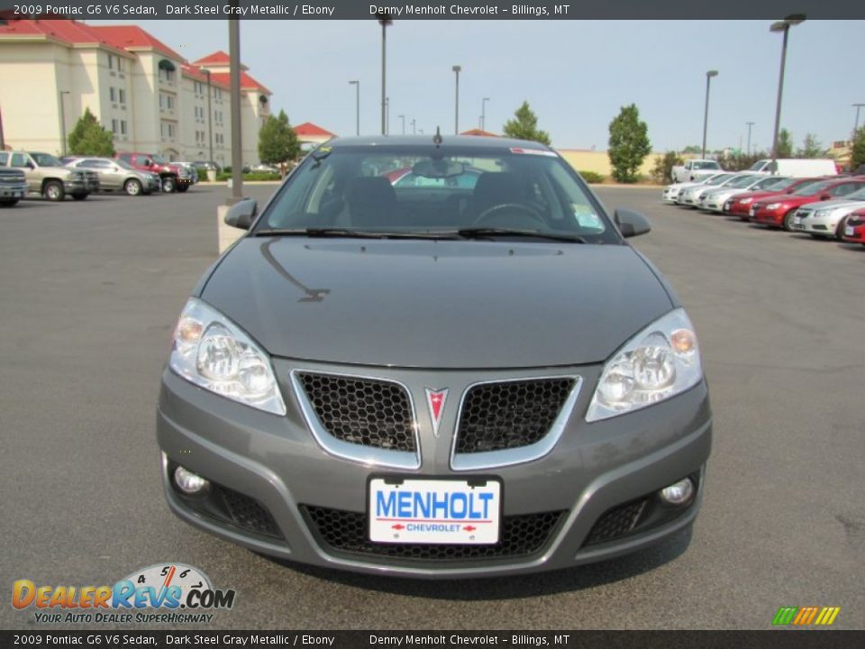 2009 Pontiac G6 V6 Sedan Dark Steel Gray Metallic / Ebony Photo #2