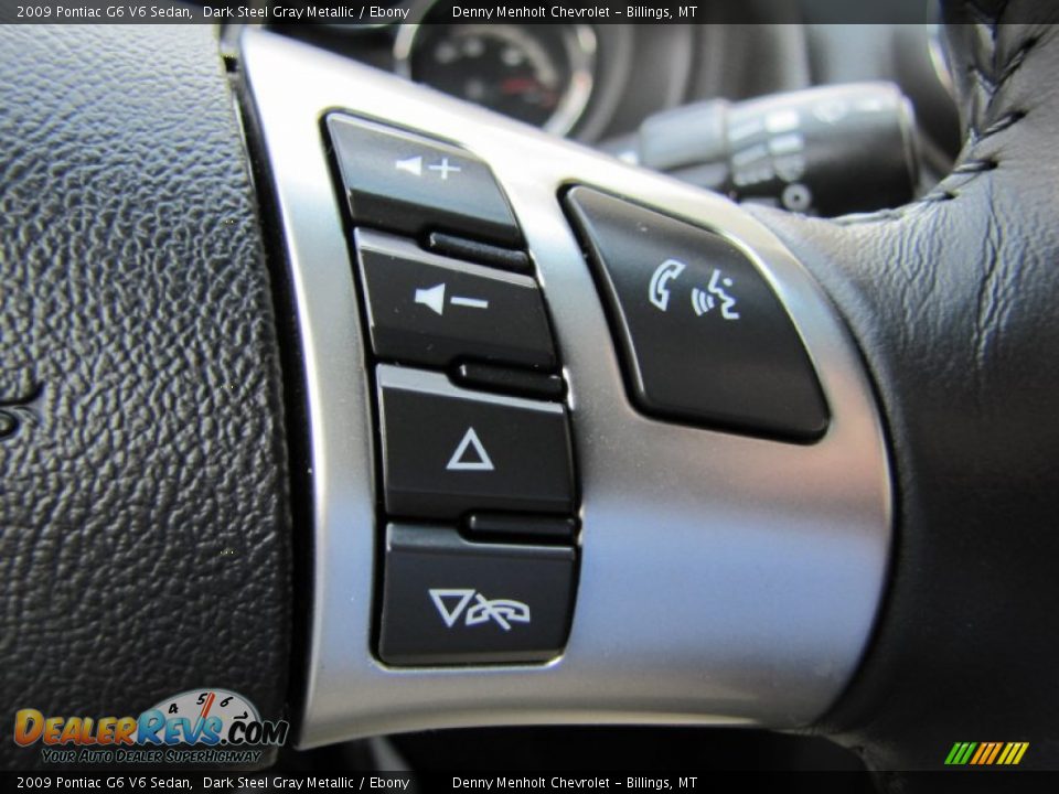 2009 Pontiac G6 V6 Sedan Dark Steel Gray Metallic / Ebony Photo #13