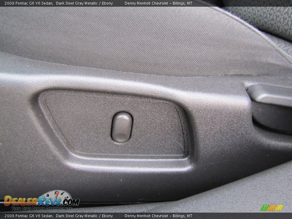 2009 Pontiac G6 V6 Sedan Dark Steel Gray Metallic / Ebony Photo #14