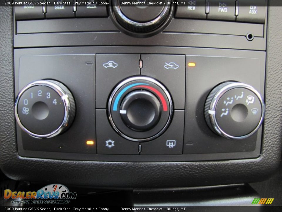 2009 Pontiac G6 V6 Sedan Dark Steel Gray Metallic / Ebony Photo #19