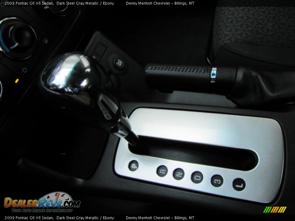 2009 Pontiac G6 V6 Sedan Dark Steel Gray Metallic / Ebony Photo #20