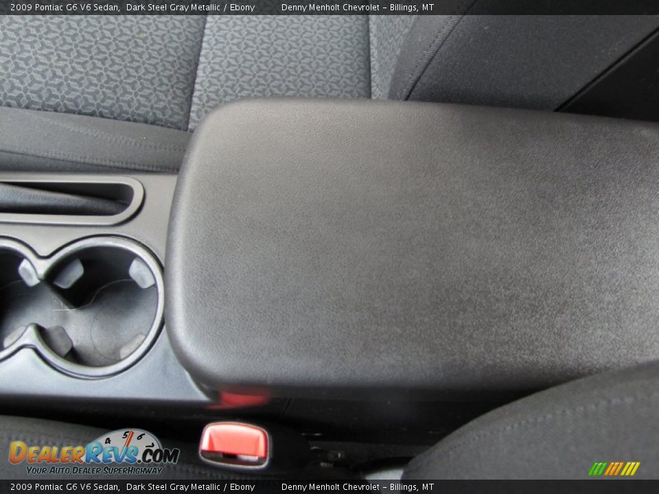 2009 Pontiac G6 V6 Sedan Dark Steel Gray Metallic / Ebony Photo #21