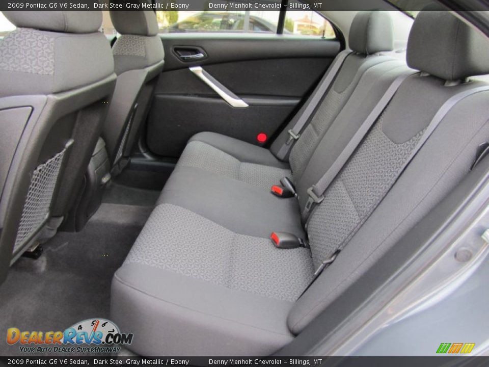 2009 Pontiac G6 V6 Sedan Dark Steel Gray Metallic / Ebony Photo #23