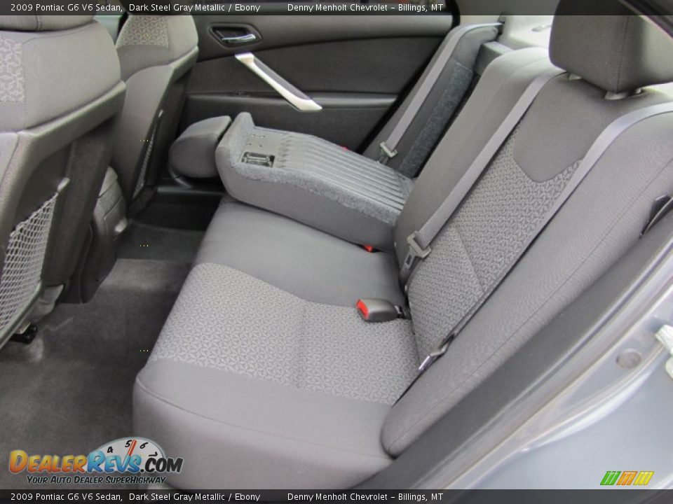 2009 Pontiac G6 V6 Sedan Dark Steel Gray Metallic / Ebony Photo #24