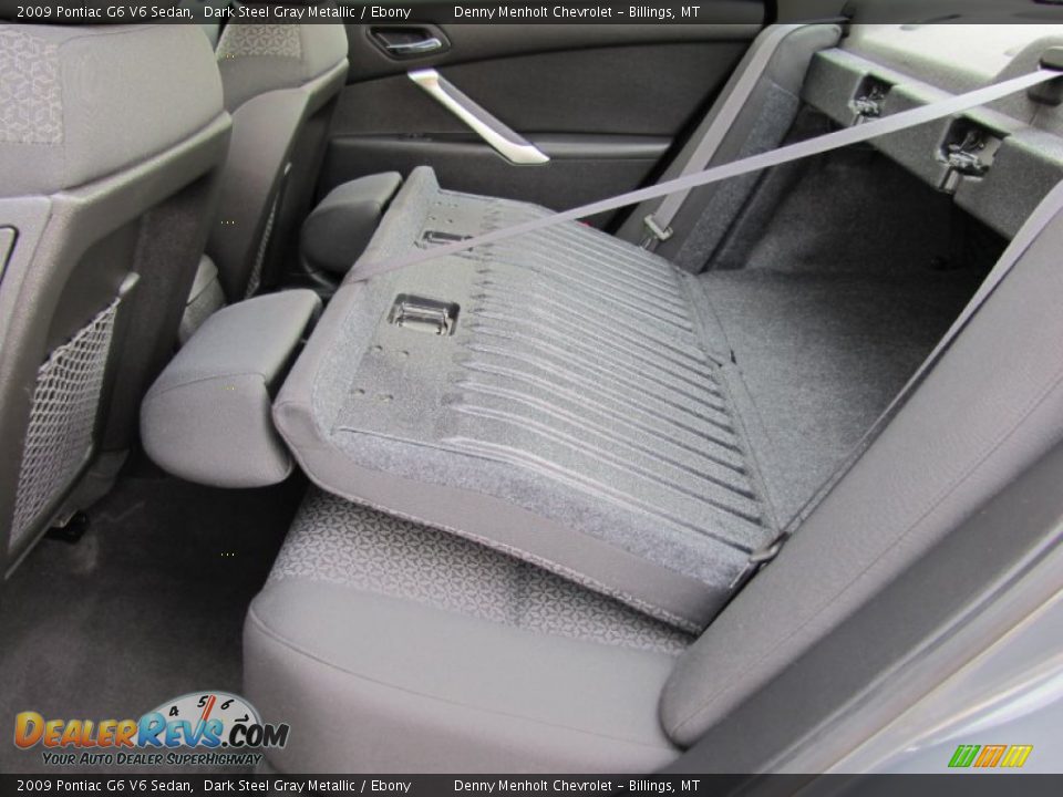 2009 Pontiac G6 V6 Sedan Dark Steel Gray Metallic / Ebony Photo #25