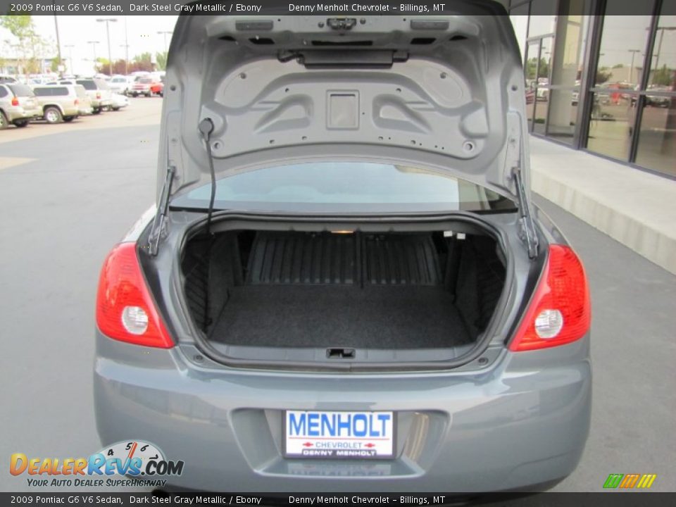 2009 Pontiac G6 V6 Sedan Dark Steel Gray Metallic / Ebony Photo #27
