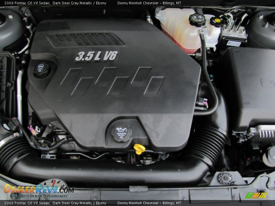2009 Pontiac G6 V6 Sedan Dark Steel Gray Metallic / Ebony Photo #29