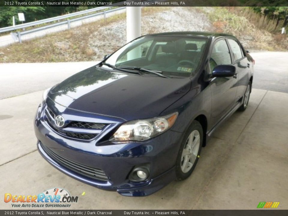 2012 Toyota Corolla S Nautical Blue Metallic / Dark Charcoal Photo #5