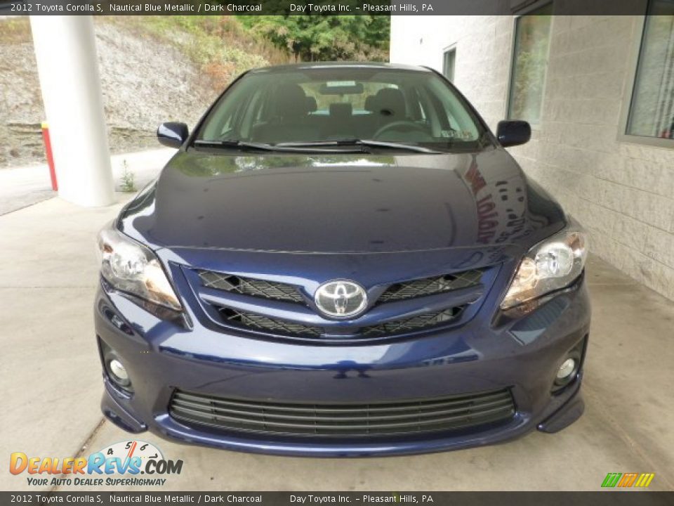 2012 Toyota Corolla S Nautical Blue Metallic / Dark Charcoal Photo #6