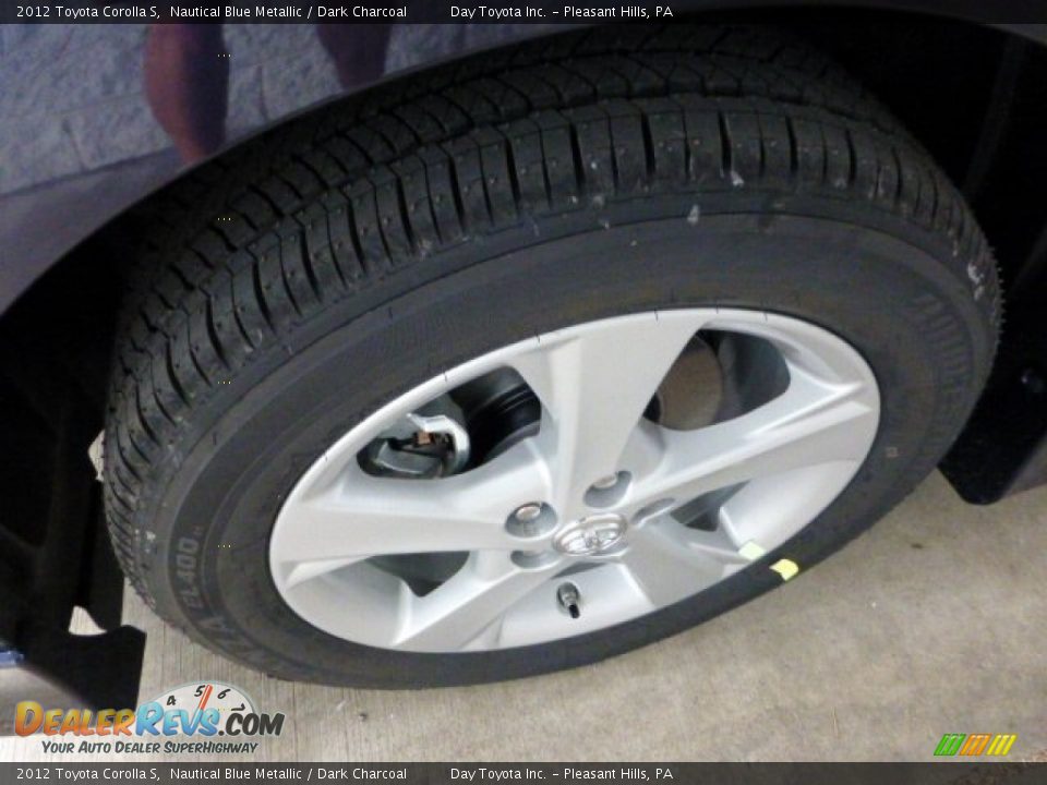 2012 Toyota Corolla S Nautical Blue Metallic / Dark Charcoal Photo #7