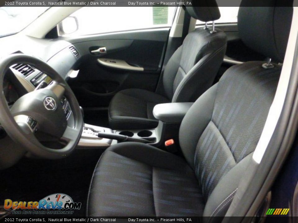 2012 Toyota Corolla S Nautical Blue Metallic / Dark Charcoal Photo #8