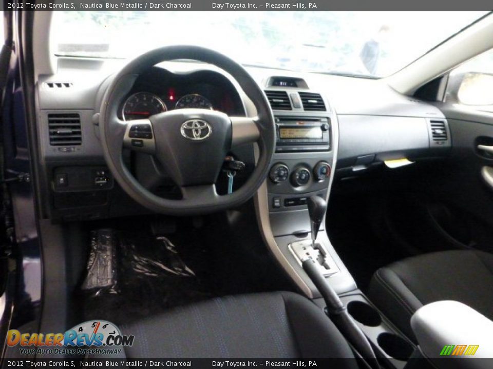 2012 Toyota Corolla S Nautical Blue Metallic / Dark Charcoal Photo #10