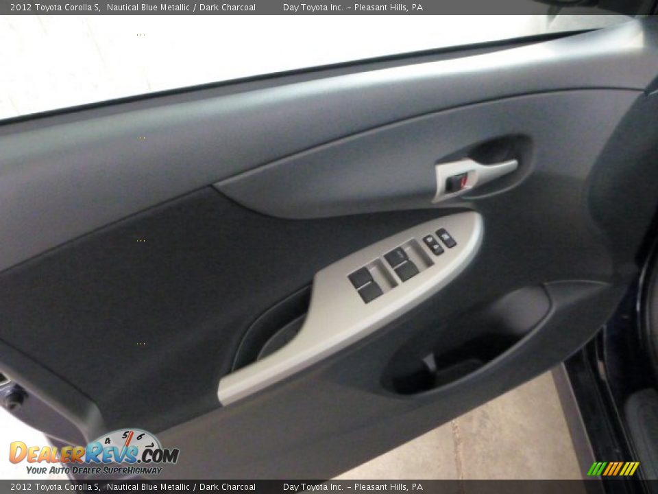 2012 Toyota Corolla S Nautical Blue Metallic / Dark Charcoal Photo #11