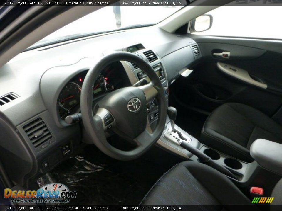 2012 Toyota Corolla S Nautical Blue Metallic / Dark Charcoal Photo #12