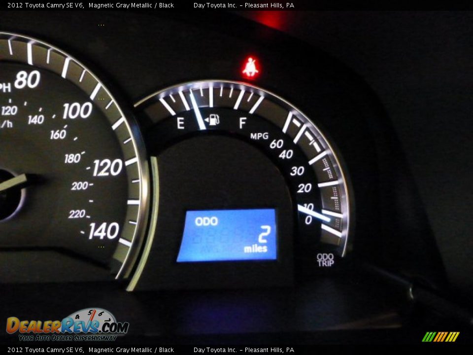 2012 Toyota Camry SE V6 Magnetic Gray Metallic / Black Photo #14