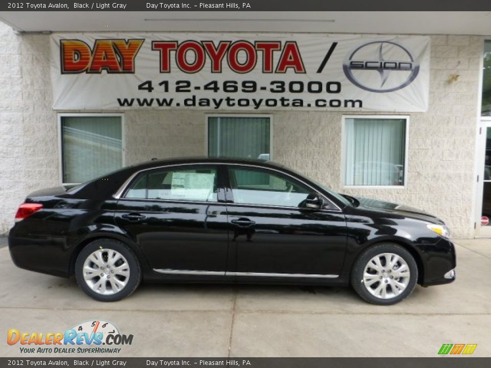 2012 Toyota Avalon Black / Light Gray Photo #1