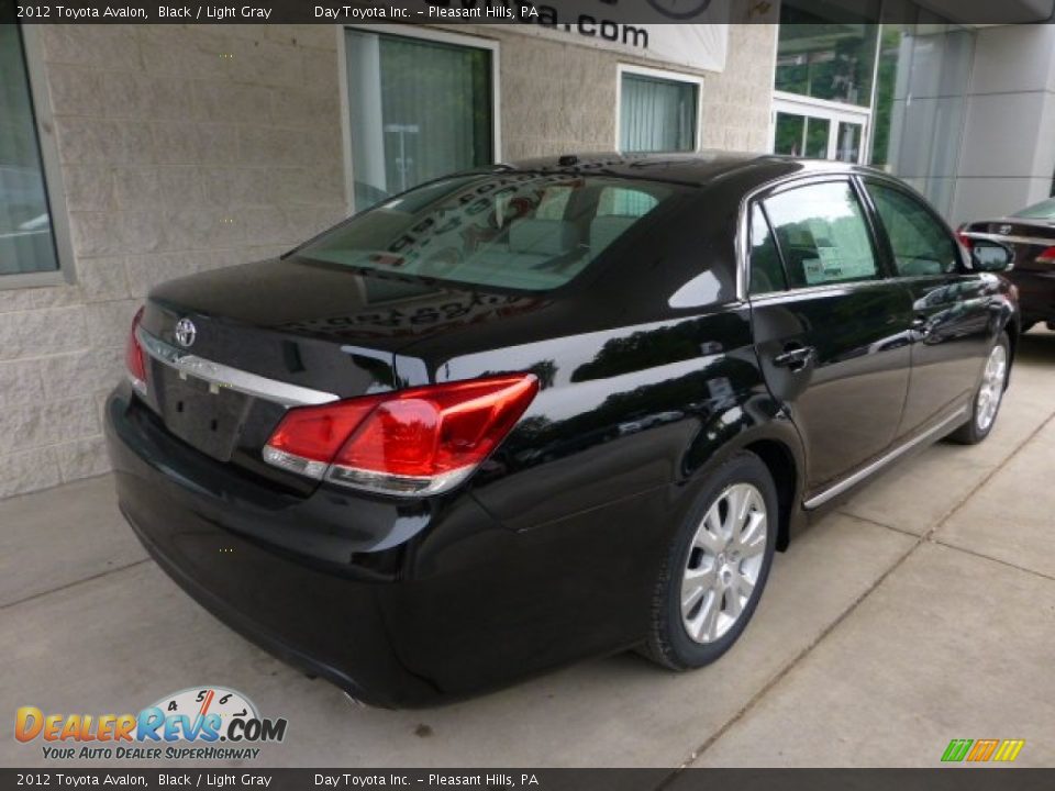 2012 Toyota Avalon Black / Light Gray Photo #2