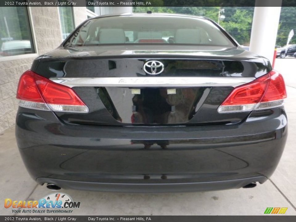2012 Toyota Avalon Black / Light Gray Photo #3