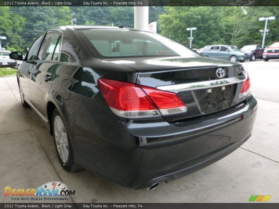 2012 Toyota Avalon Black / Light Gray Photo #4