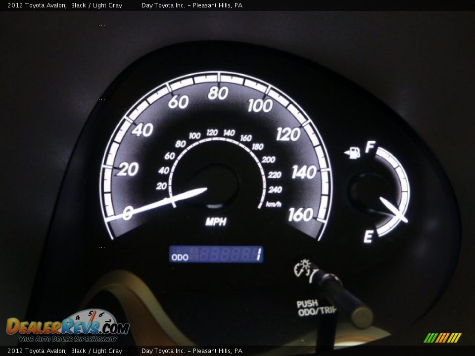 2012 Toyota Avalon Black / Light Gray Photo #14