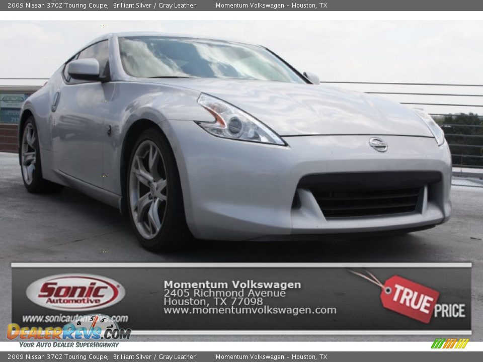 2009 Nissan 370Z Touring Coupe Brilliant Silver / Gray Leather Photo #1