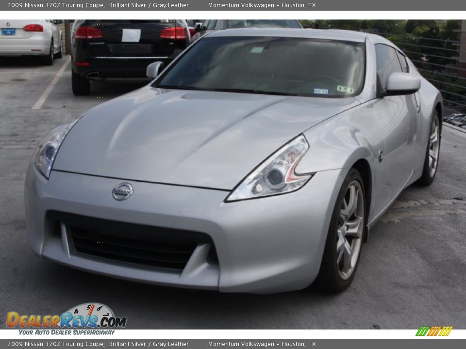 2009 Nissan 370Z Touring Coupe Brilliant Silver / Gray Leather Photo #3