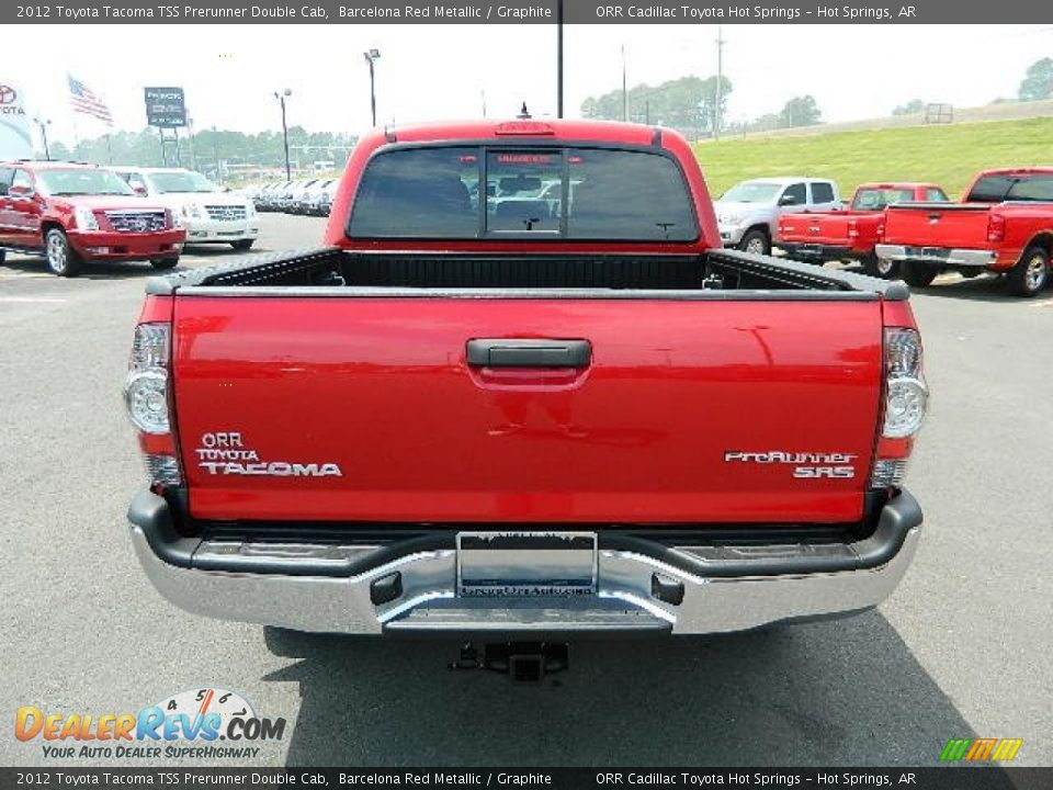 2012 Toyota Tacoma TSS Prerunner Double Cab Barcelona Red Metallic / Graphite Photo #4