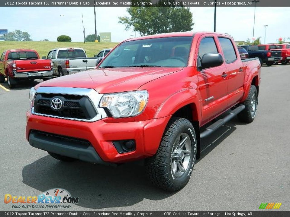 2012 Toyota Tacoma TSS Prerunner Double Cab Barcelona Red Metallic / Graphite Photo #7