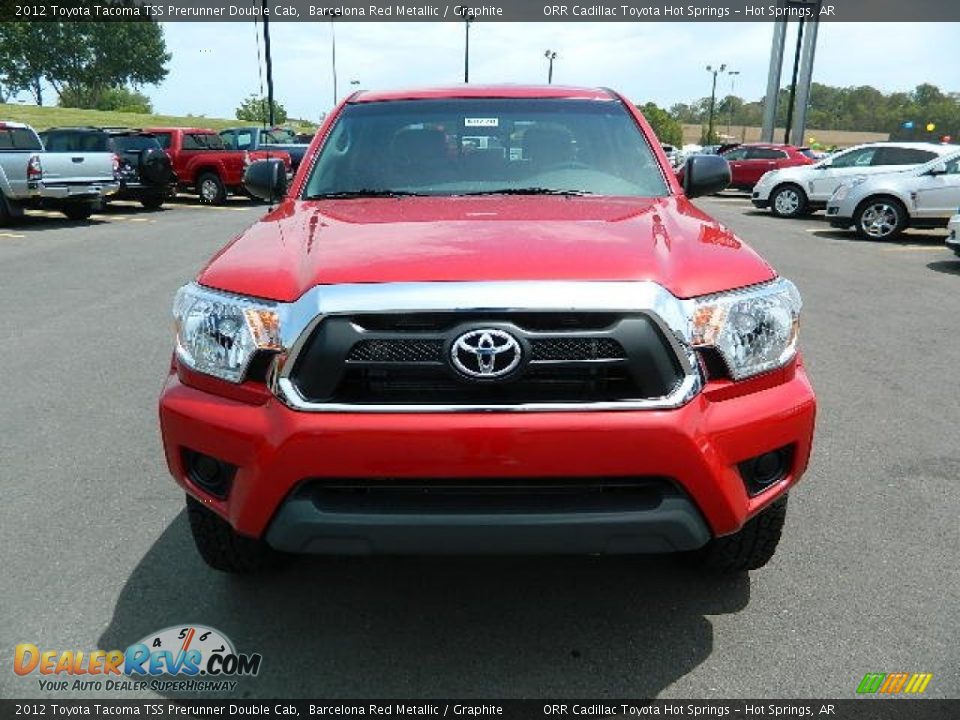 2012 Toyota Tacoma TSS Prerunner Double Cab Barcelona Red Metallic / Graphite Photo #8