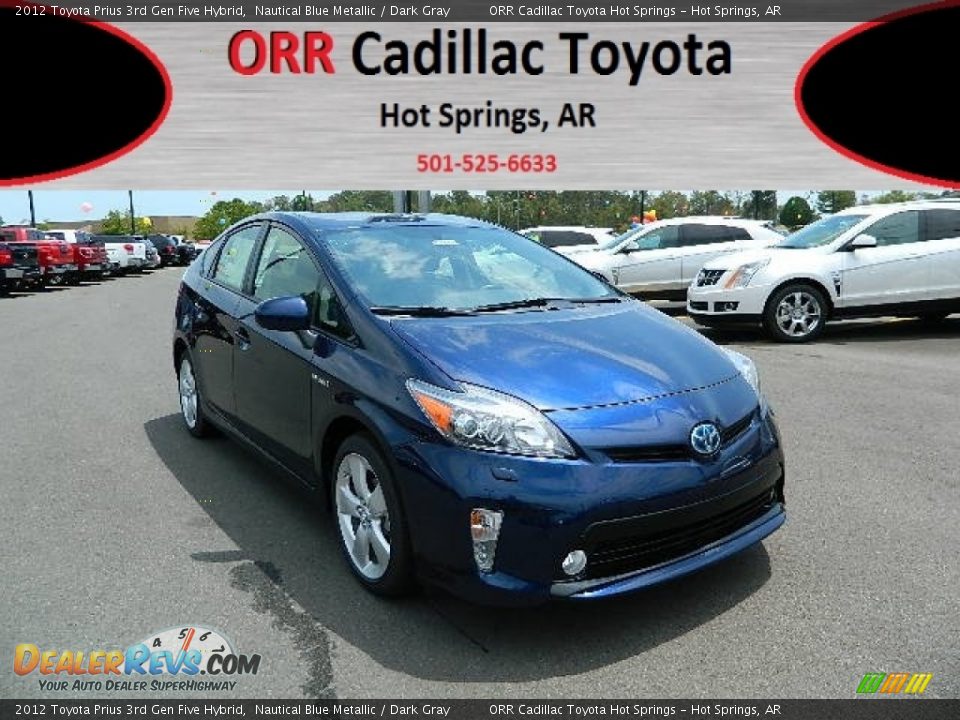 2012 Toyota Prius 3rd Gen Five Hybrid Nautical Blue Metallic / Dark Gray Photo #1