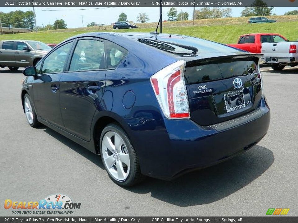 2012 Toyota Prius 3rd Gen Five Hybrid Nautical Blue Metallic / Dark Gray Photo #5