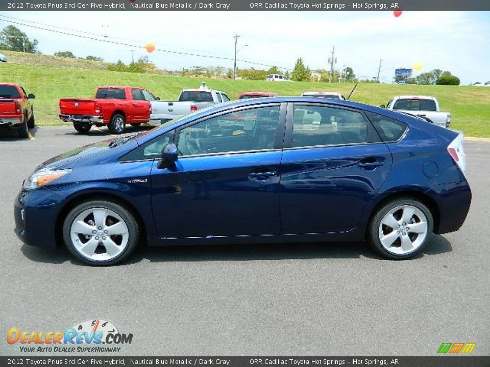 2012 Toyota Prius 3rd Gen Five Hybrid Nautical Blue Metallic / Dark Gray Photo #6