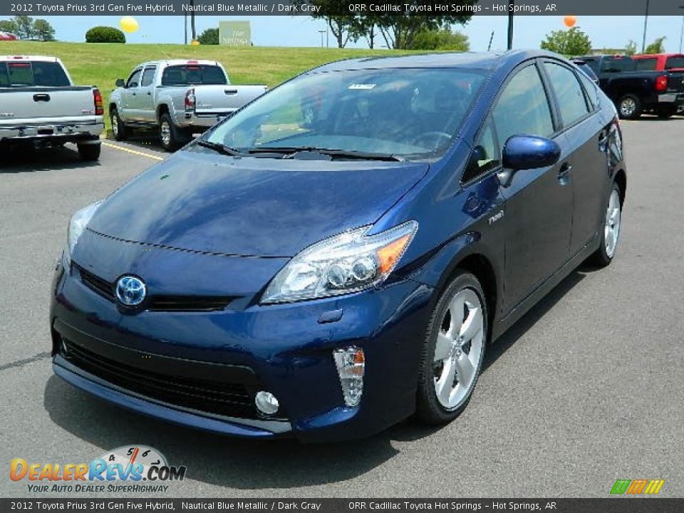 2012 Toyota Prius 3rd Gen Five Hybrid Nautical Blue Metallic / Dark Gray Photo #7