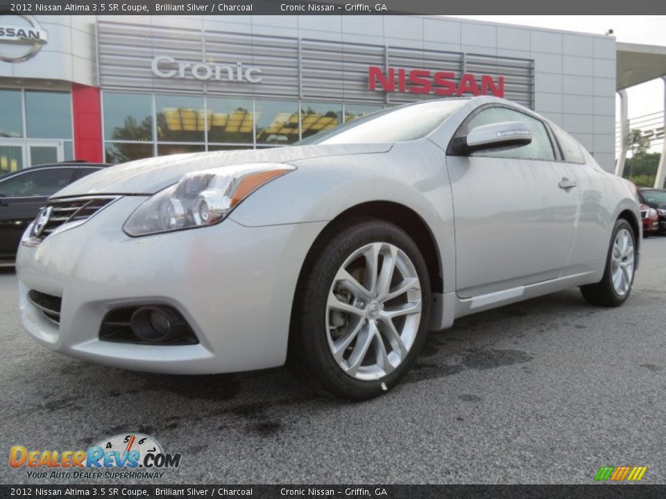 2012 Nissan Altima 3.5 SR Coupe Brilliant Silver / Charcoal Photo #1