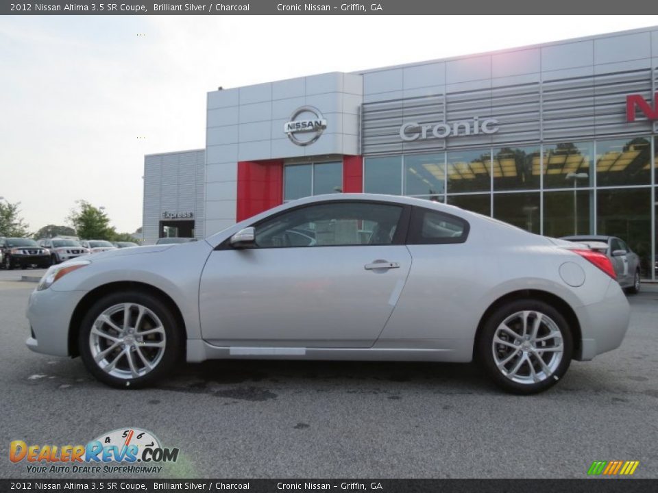 2012 Nissan Altima 3.5 SR Coupe Brilliant Silver / Charcoal Photo #2