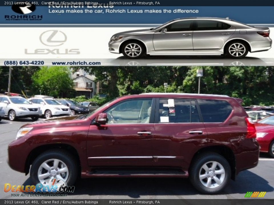 2013 Lexus GX 460 Claret Red / Ecru/Auburn Bubinga Photo #1