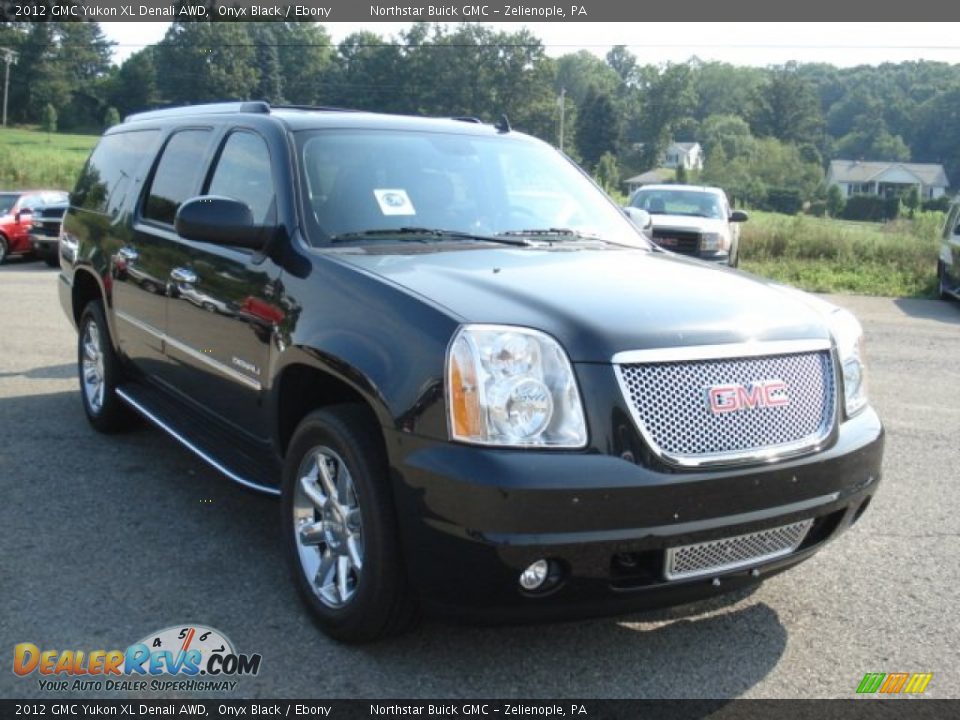 2012 GMC Yukon XL Denali AWD Onyx Black / Ebony Photo #2