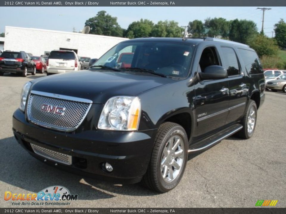 2012 GMC Yukon XL Denali AWD Onyx Black / Ebony Photo #4