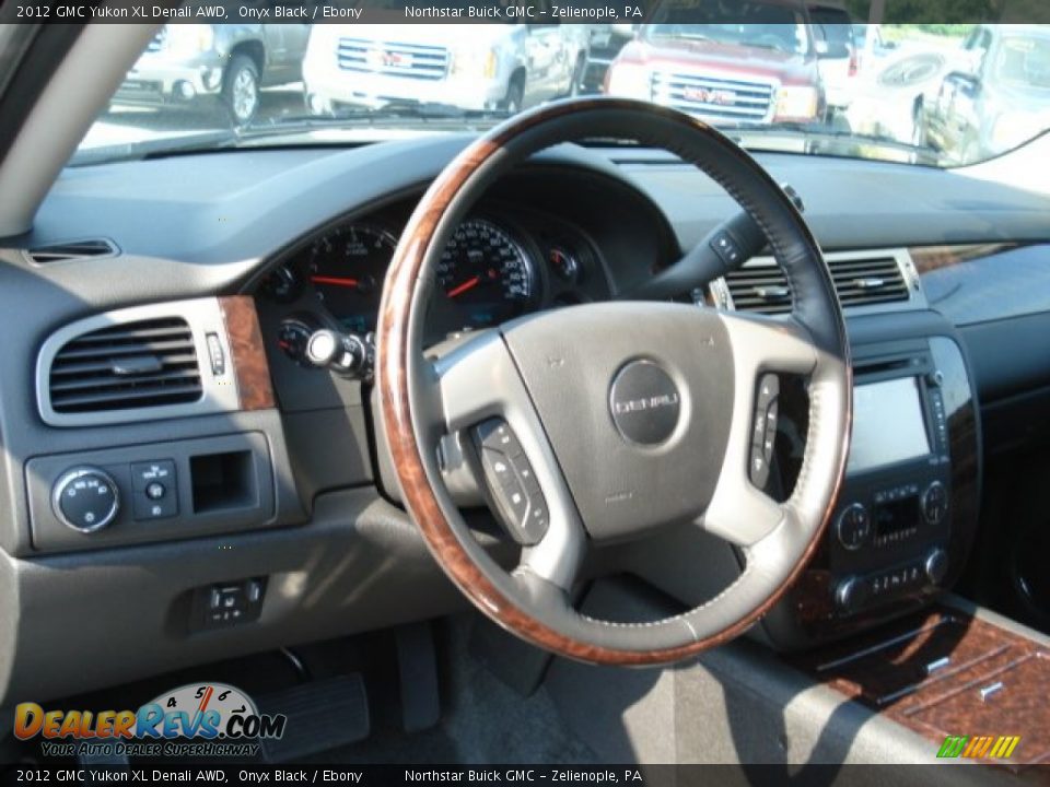 2012 GMC Yukon XL Denali AWD Onyx Black / Ebony Photo #10