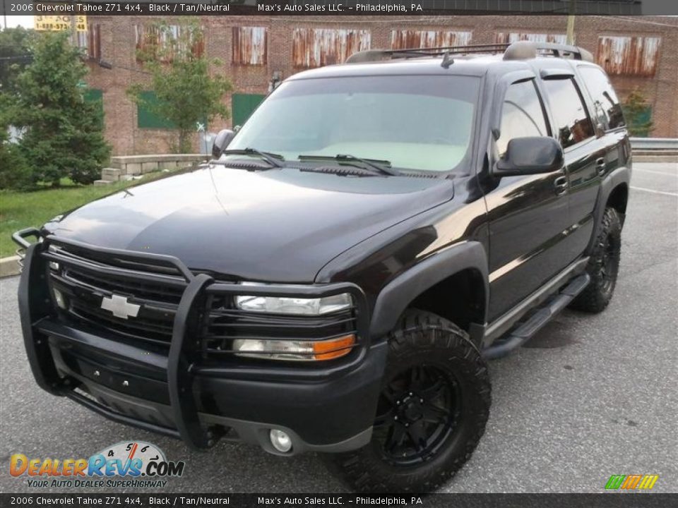 2006 Chevrolet Tahoe Z71 4x4 Black / Tan/Neutral Photo #1