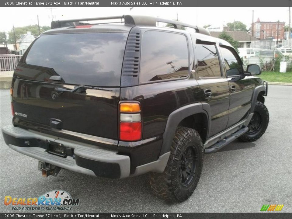 2006 Chevrolet Tahoe Z71 4x4 Black / Tan/Neutral Photo #2