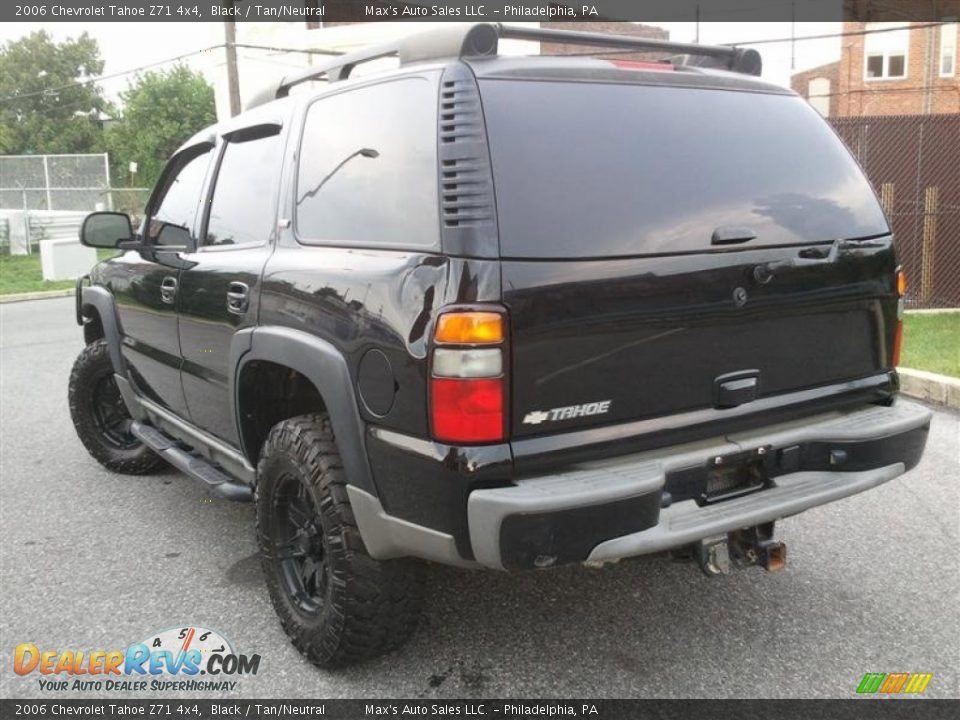 2006 Chevrolet Tahoe Z71 4x4 Black / Tan/Neutral Photo #3