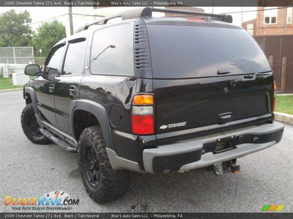 2006 Chevrolet Tahoe Z71 4x4 Black / Tan/Neutral Photo #3