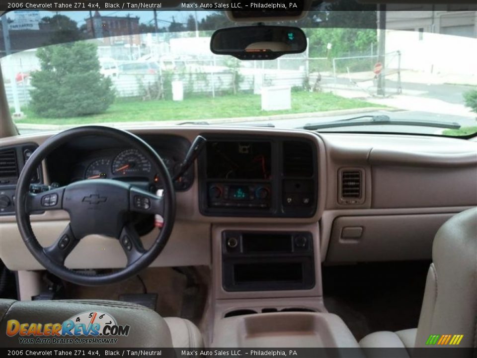 2006 Chevrolet Tahoe Z71 4x4 Black / Tan/Neutral Photo #5