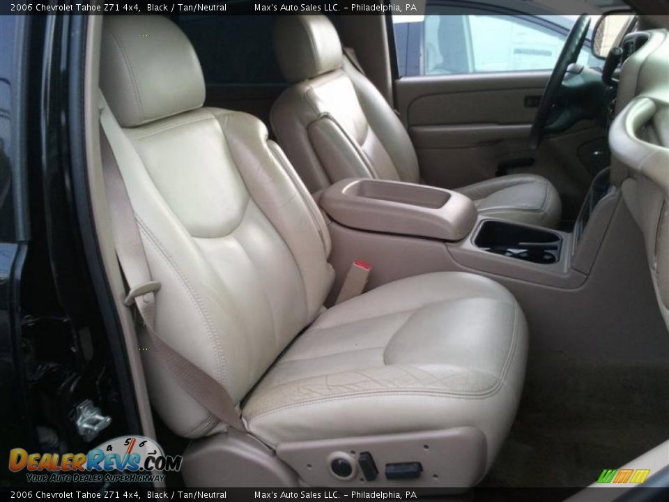 2006 Chevrolet Tahoe Z71 4x4 Black / Tan/Neutral Photo #6