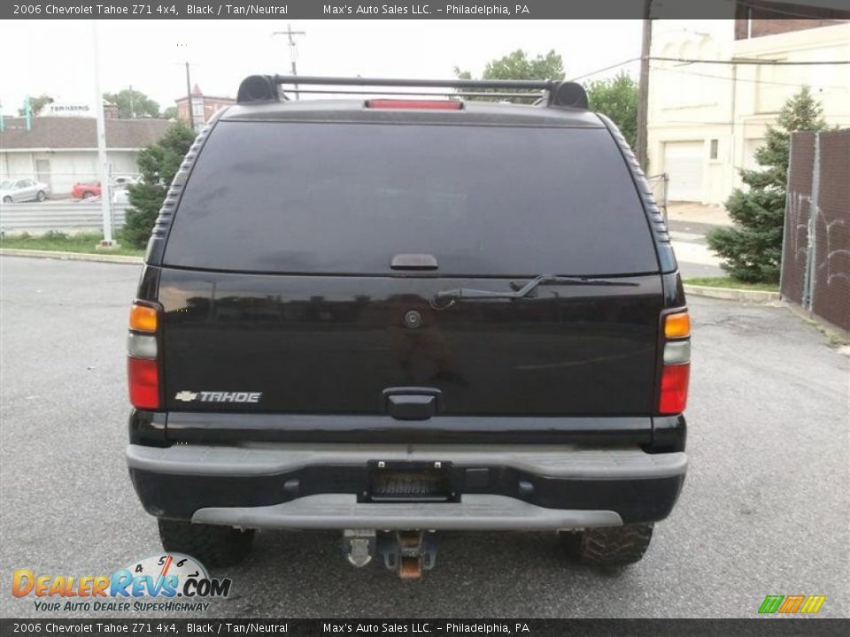 2006 Chevrolet Tahoe Z71 4x4 Black / Tan/Neutral Photo #14