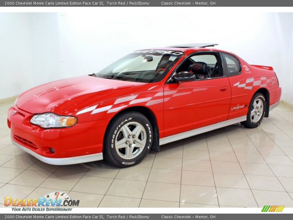 2000 Chevrolet Monte Carlo Limited Edition Pace Car SS Torch Red / Red/Ebony Photo #5